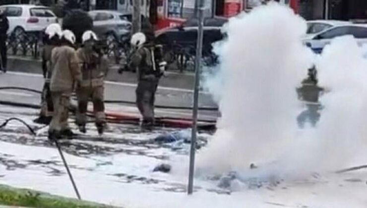 Fatih’te çöp kamyonunda patlama
