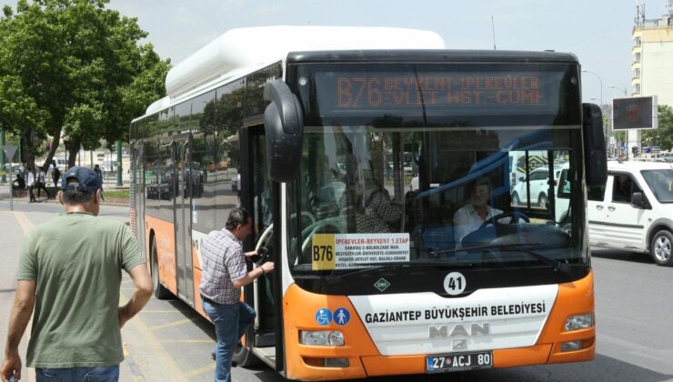 Gaziantep’te 23 Nisan’da toplu taşıma ücretsiz olacak
