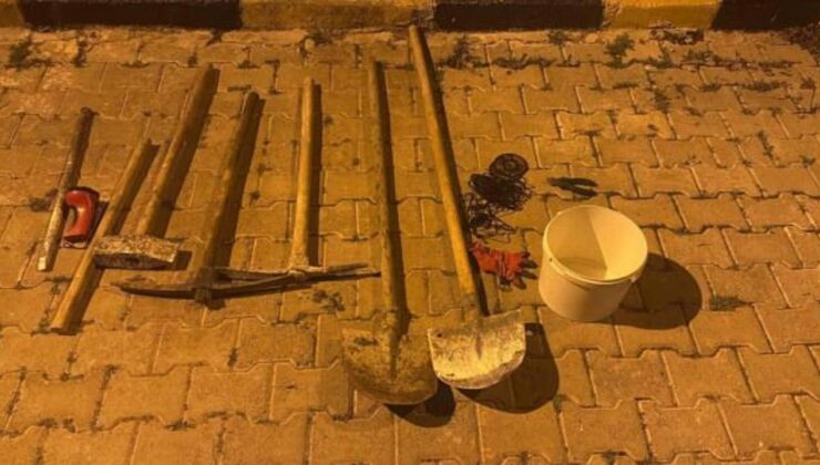 Harran’da kaçak kazıya suçüstü: 5 gözaltı