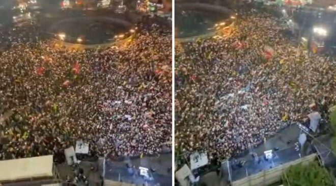 İran’ın başkenti Tahran’da bugüne kadarki en büyük gösteri