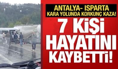 Isparta-Antalya karayolunda katliam gibi kaza! Çok sayıda ölü var
