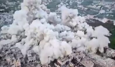 İsrail, Lübnan’da koca mahalleyi havaya uçurdu