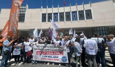 İzmir’de belediye memurları iş bıraktı: CHP il binasına yürüdüler! ‘Düpedüz hak gaspı’