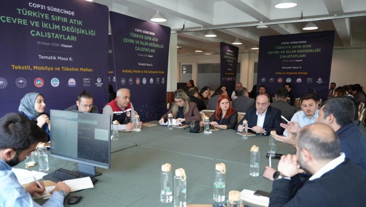 Kayseri’de Sıfır Atık vizyonu, 15 tematik masada çok paydaşlı yaklaşımla şekillendi