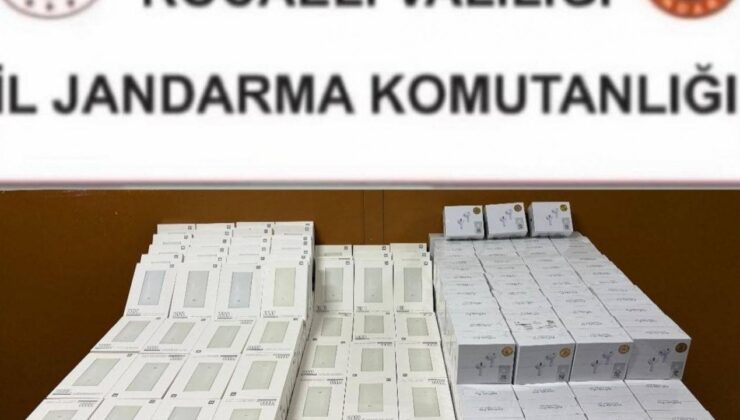 Kocaeli’de 4,4 milyon TL’lik kaçak elektronik operasyonu