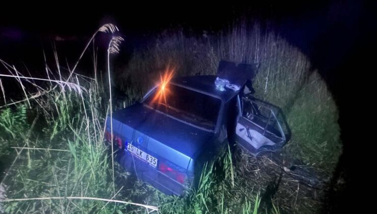 Manisa’da korkunç kaza: Otomobil kanala uçtu! Ölü ve yaralılar var!