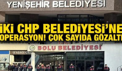 Mersin Yenişehir ve Bolu Belediyesi’ne operasyon! Çok sayıda gözaltı