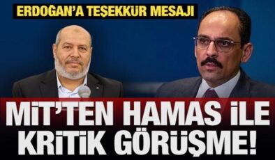 MİT Başkanı İbrahim Kalın, Hamas ile görüştü