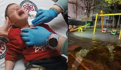 Parkta oynayan çocuğu bıçakladı