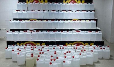 Sahte alkol operasyonu: 1 ton etil alkol ele geçirildi