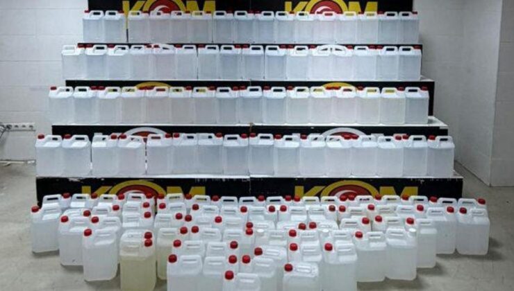 Sahte alkol operasyonu: 1 ton etil alkol ele geçirildi