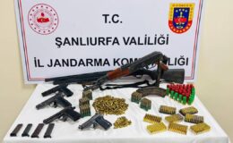 Şanlıurfa’da cephanelik gibi eve baskın: Uzun namlulu tüfek ve tabancalar ele geçirildi!