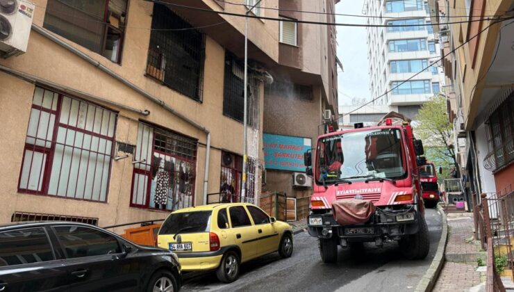 Şişli’de baca yangını paniğe neden oldu