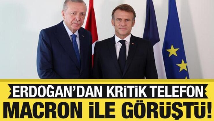 Son dakika: Erdoğan, Macron ile görüştü!