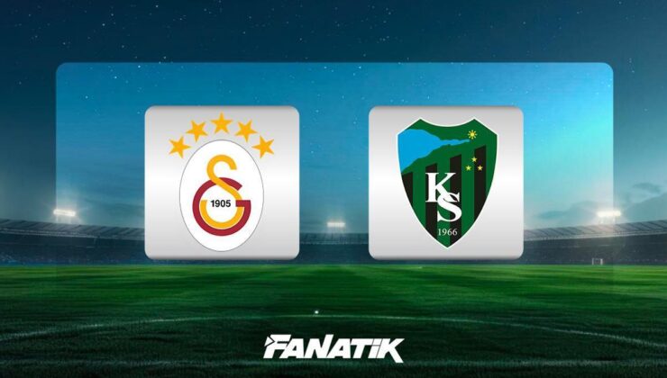 CANLI| Galatasaray – Kocaelispor maçı ne zaman, saat kaçta, hangi kanalda? (İlk 11’ler)