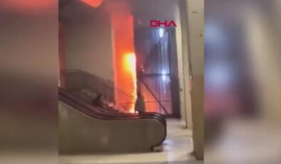 Taksim Metro İstasyonu’nda asansörde yangın
