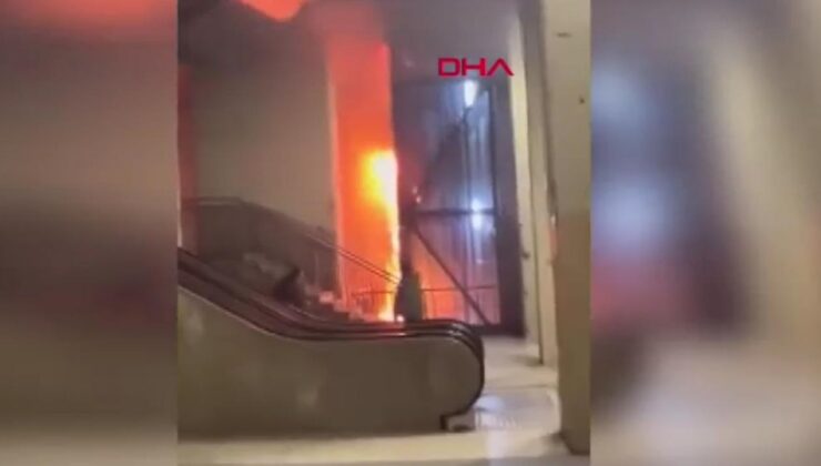 Taksim Metro İstasyonu’nda asansörde yangın