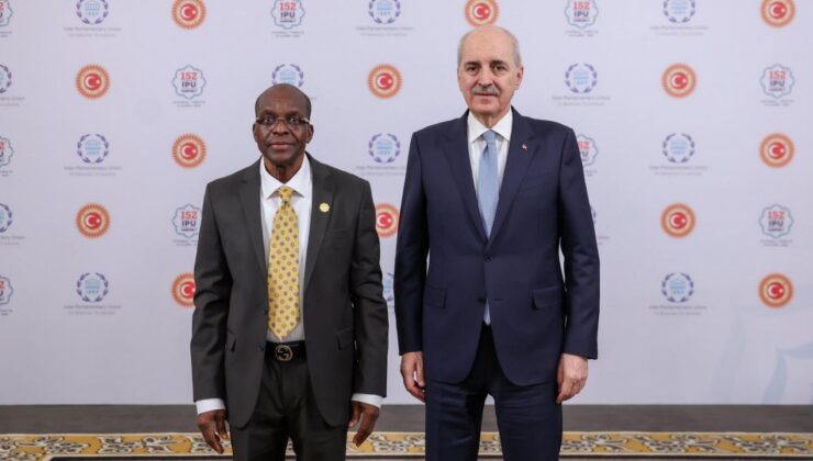 TBMM Başkanı Kurtulmuş, Gana Meclis Başkanı Bagbin ile görüştü