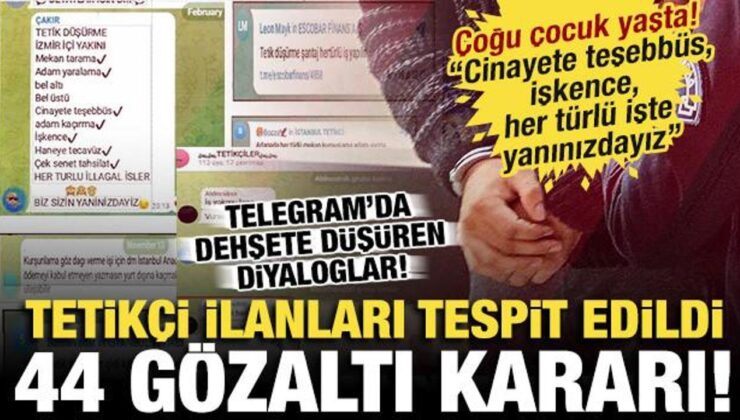 Telegram’da suç örgütü propagandası: 44 gözaltı kararı! Dehşete düşüren diyaloglar…