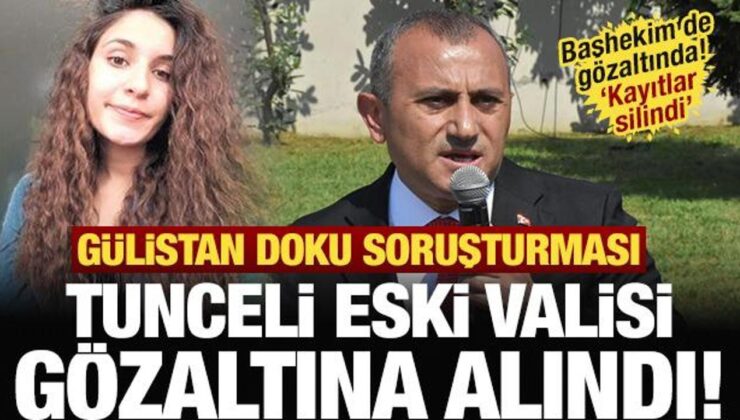 Tunceli eski Valisi Tuncay Sonel gözaltına alındı!