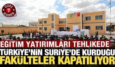 Türkiye’nin Suriye’de kurduğu fakülteler kapatılıyor: Eğitim yatırımları tehlikede