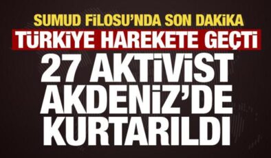 Akdeniz’de Sumud Filosu alarmı! 27 aktivist Sahil Güvenlik tarafından kurtarıldı