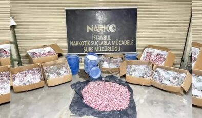 Ataşehir’de uyuşturucu operasyonu: 595 bin sentetik ecza hap ele geçirildi