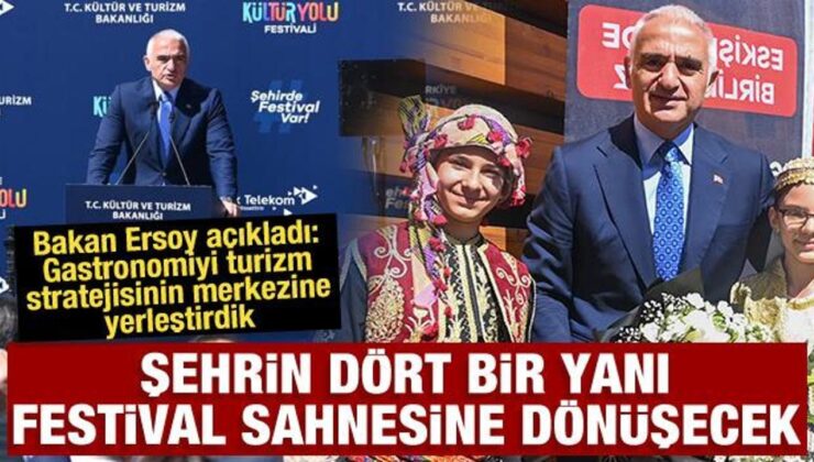 Bakan Ersoy açıkladı: Gastronomiyi turizm stratejisinin merkezine yerleştirdik