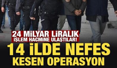 Bakan Gürlek duyurdu: 14 ilde nefes kesen operasyon