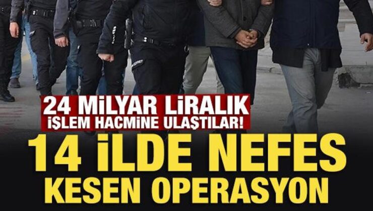 Bakan Gürlek duyurdu: 14 ilde nefes kesen operasyon