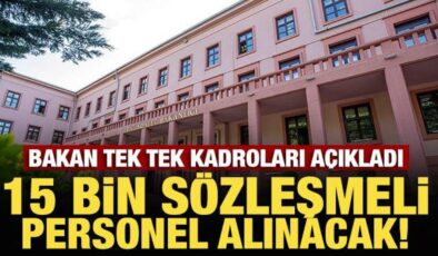 Bakan Gürlek müjdeyi verdi! Adalet Bakanlığı’na 15 bin sözleşmeli personel alınacak