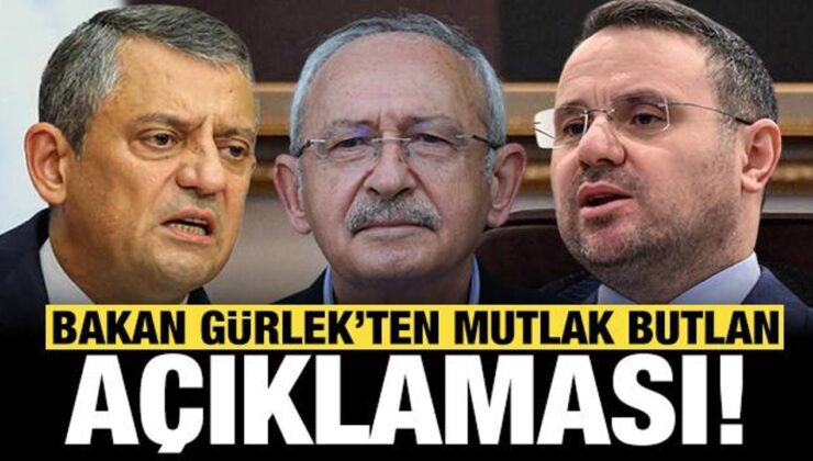 Bakan Gürlek’ten ‘mutlak butlan’ açıklaması: Süreç CHP’lilerin başvurusuyla başladı!