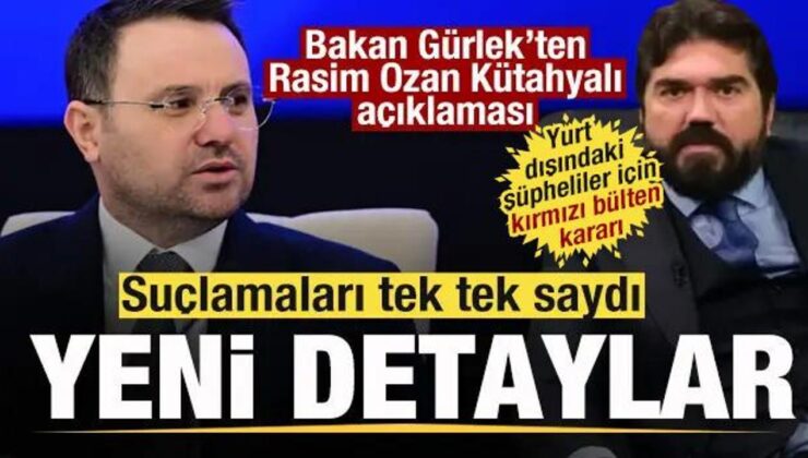 Bakan Gürlek’ten Rasim Ozan Kütahyalı açıklaması! Suçlamaları tek tek saydı!