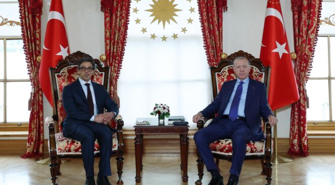 Başkan Erdoğan, Şeyh Mansur’u kabul etti
