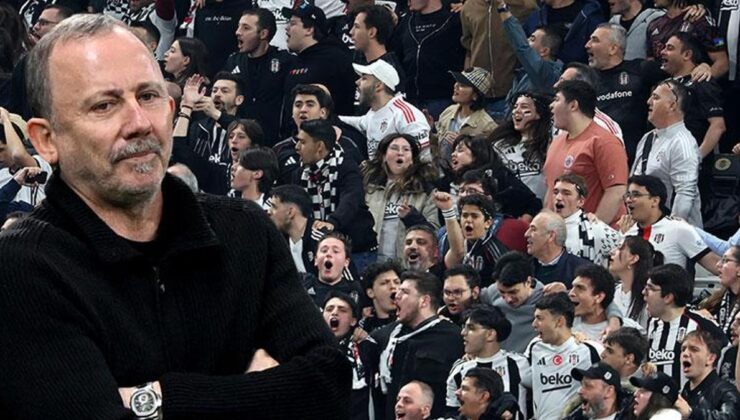 Beşiktaş tribünlerinden olay tezahürat! ‘Sergen Yalçın istifa’