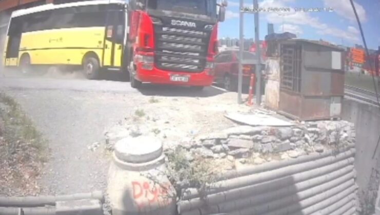 Beylikdüzü’nde İETT otobüsü dehşet saçtı! Freni boşaldı, park halindeki araçları biçti