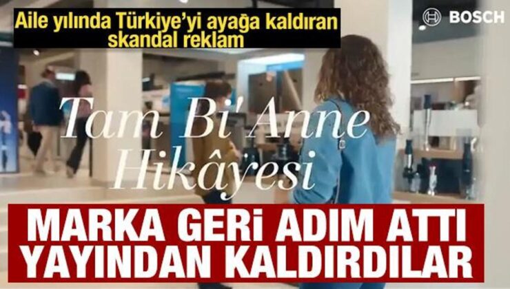 Bosch’un skandal reklamı için Bakanlık düğmeye bastı! Yayından kaldırdılar