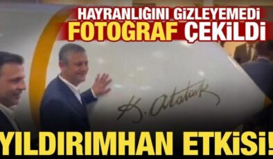 CHP Lideri Özel’den SAHA Expo 2026’ya ziyaret! Yıldırımhan’ın önünde poz verdi