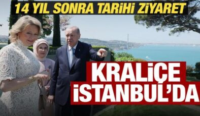 Cumhurbaşkanı Erdoğan, Belçika Kraliçesi Mathilde ile bir araya geldi