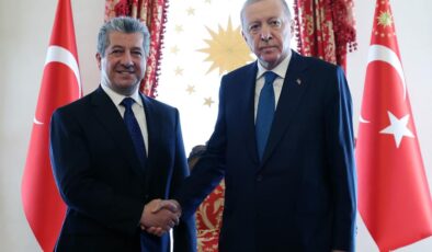 Cumhurbaşkanı Erdoğan, IKBY Başbakanı Mesrur Barzani’yi kabul etti