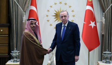 Cumhurbaşkanı Erdoğan, Suudi Arabistan Dışişleri Bakanı bin Ferhan’ı kabul etti