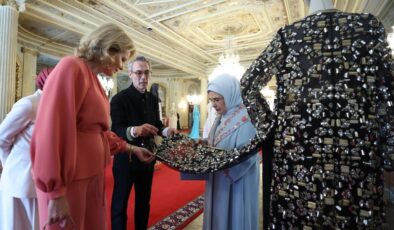Emine Erdoğan, Belçika Kraliçesi Mathilde’yle bir araya geldi