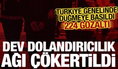 Emniyet düğmeye bastı! 24 ilde dev dolandırıcılık operasyonu: 224 gözaltı