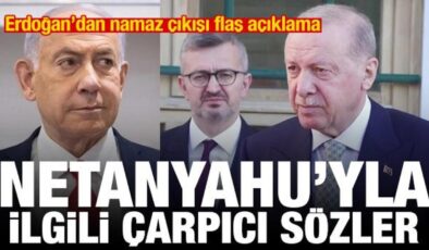 Erdoğan’dan namaz sonrası açıklama! Netanyahu’yla ilgili çarpıcı sözler