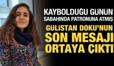 Gülistan Doku’nun attığı son mesaj ortaya çıktı