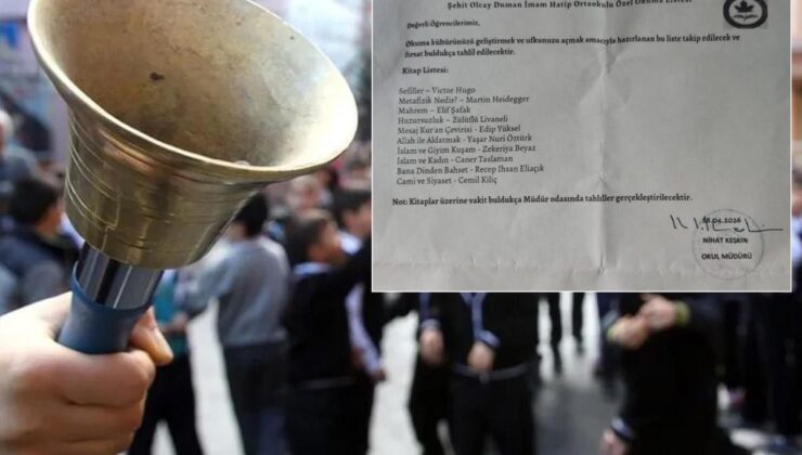 İmam hatip ortaokulu müdürünün başını yakan kitap listesi: Açığa alındı