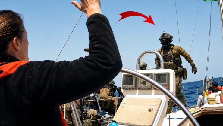 İsrail, Sumud Filosu’na yine saldırdı! İşte o anlar