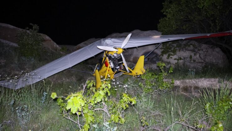 Kapadokya’da microlight hava aracı zorunlu iniş yaptı: 2 yaralı