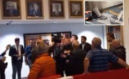 Kılıçdaroğlu’nun CHP Genel Merkezi’ndeki fotoğrafı indirildi, ayaklar altına alındı
