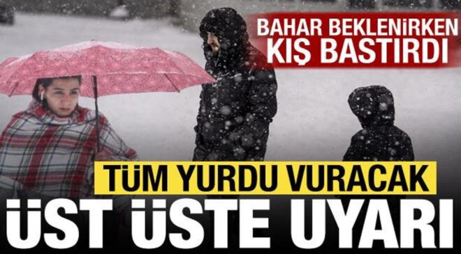 Kış geri döndü: Kar ve sağanak tüm yurdu vuracak! Meteoroloji sarı uyarı verdi